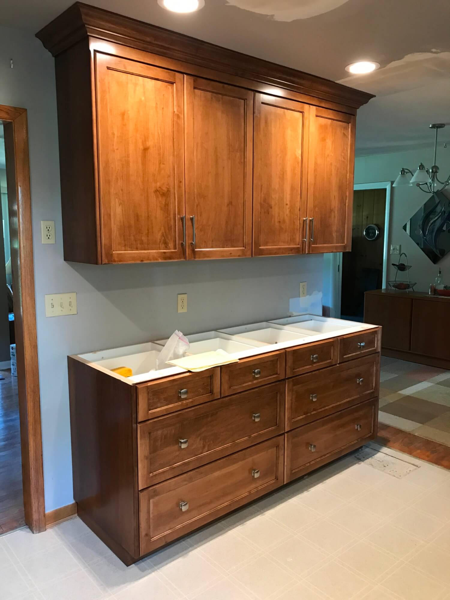 Floating Kitchen Cabinet