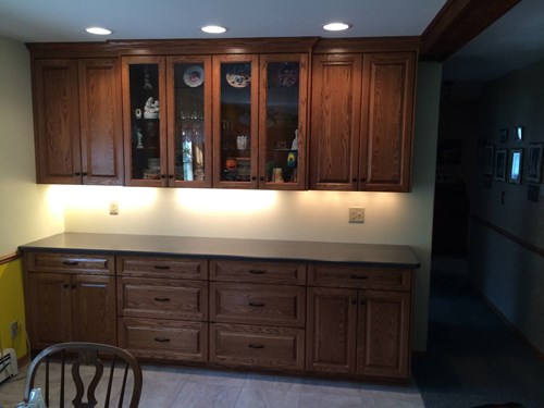 Kitchen Cabinets with Under-light
